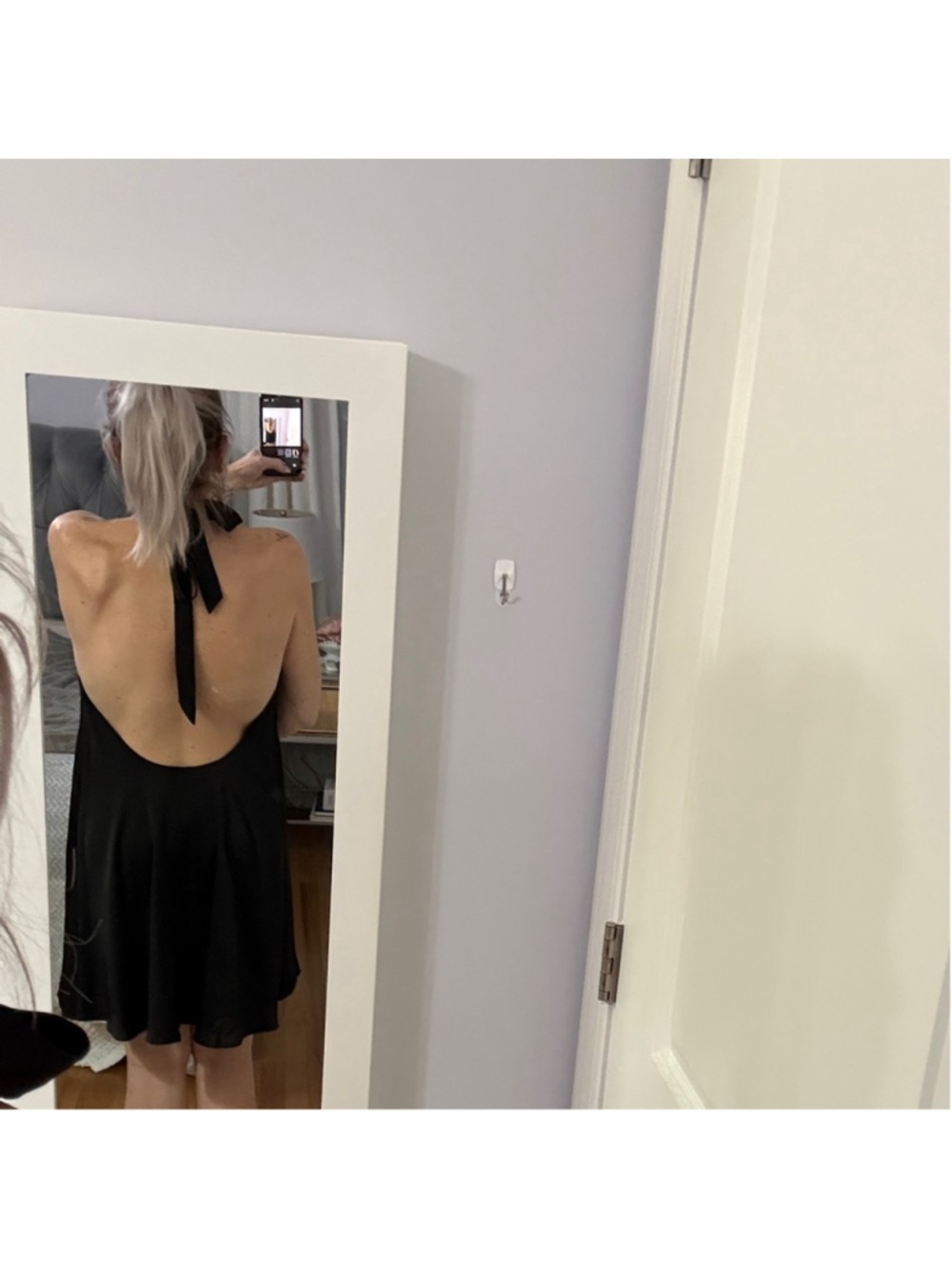 fab'rik Black Halter Mini Dress - Picture 2 of 3